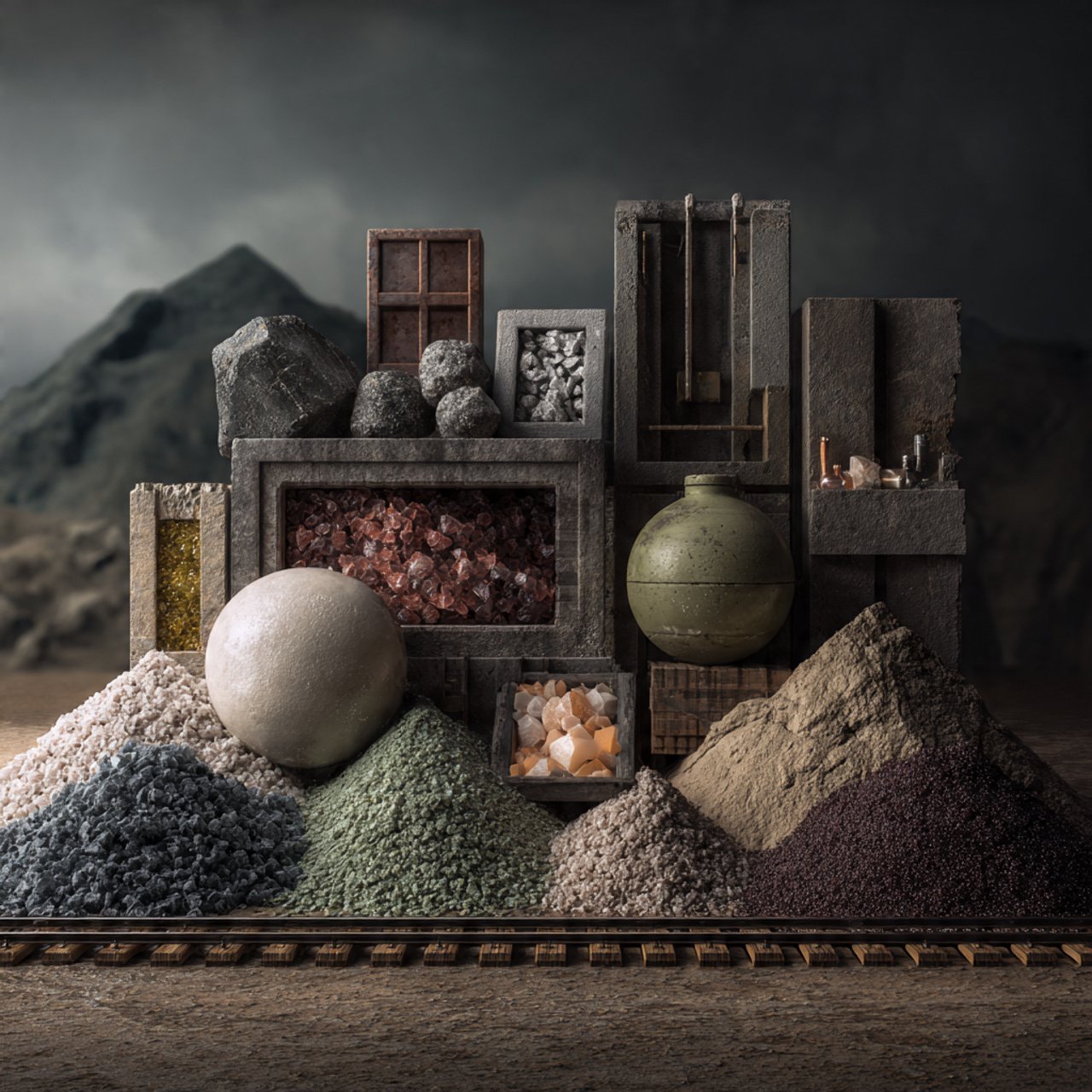 Industrial materials (minerals)