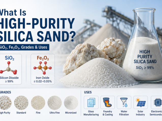 High-purity silica sand