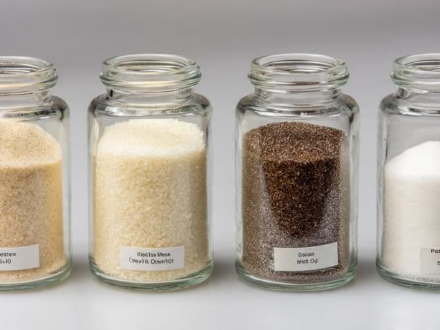 Silica sand mesh sizes comparison 8 to 500 mesh