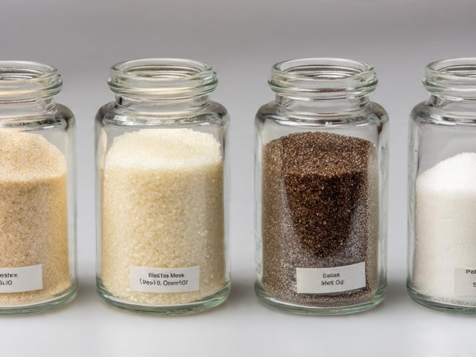 Silica sand mesh sizes comparison 8 to 500 mesh