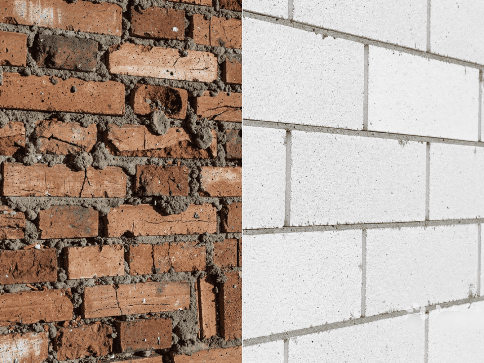 Aac blocks vs red bricks